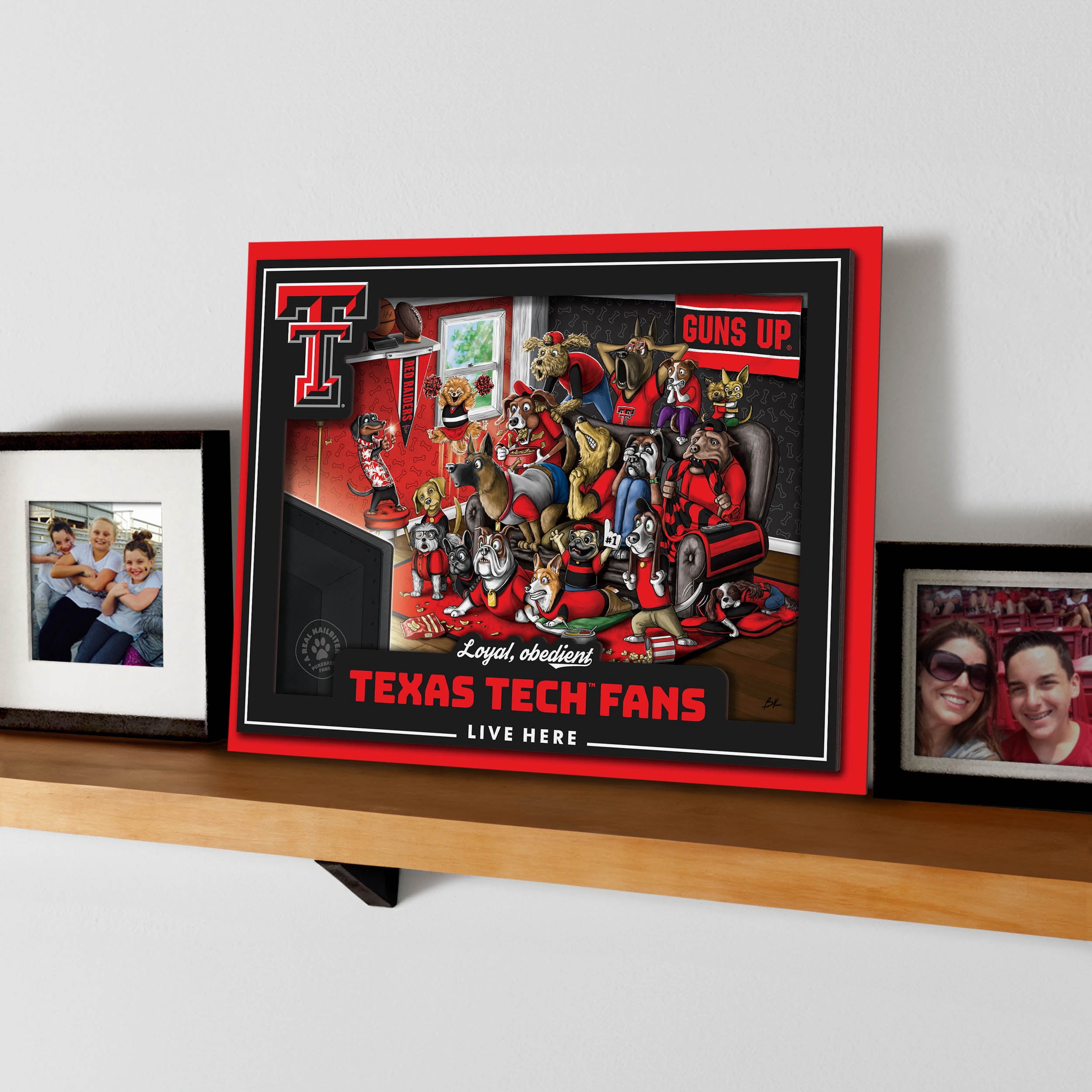 YouTheFan NCAA Texas Tech Red Raiders Purebred Fans Wall Art
