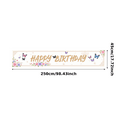 thumbnail image 3 of Floral Theme Happy Birthday Banner Butterfly Decoration Polyester Material for Birthday Party Kids Event Garden Celebration, 3 of 8