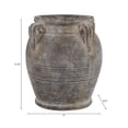 thumbnail image 4 of Decorative Terracotta Vase with Handles for Living Room Decor - Home Decor Accents for Bedroom, Entryway Table, and Office - Casual Flower Vase for Shelf or House Display - 10", Brown, 4 of 13