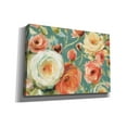 thumbnail image 2 of Epic Graffiti 'Florabundance I in Teal' by Lisa Audit, Canvas Wall Art, 26"x18", 2 of 2