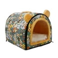 thumbnail image 2 of Casa para gatos, nido para gatos, lavable, autocalentable, cama para gatos de otoño, tienda para mascotas, cama cueva para Chihuahua, gatito, gato, , Verde pequeño, 2 of 8