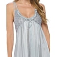 thumbnail image 5 of Casual Nights Women's Satin Lace Camisole Nightgown, 5 of 5
