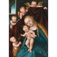 thumbnail image 3 of Lucas Cranach the Elder 18x24 Black Modern Framed Museum Art Print Titled - Madonna and Child with Infant Saint John the Baptist and Angels (1536), 3 of 5