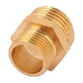 thumbnail image 1 of Adaptador de tubería de bronce 1/2BSP x 3/8BSP macho a macho con hexágono reductor, 1 of 2