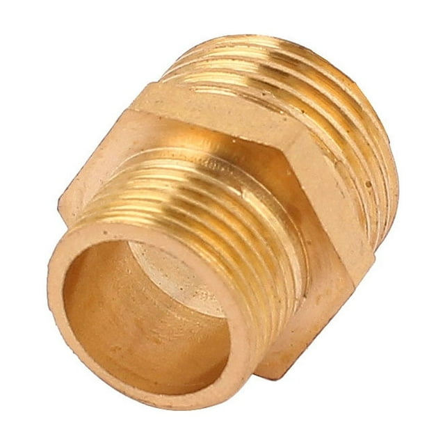 Adaptador de tubería de bronce 1/2BSP x 3/8BSP macho a macho con hexágono reductor