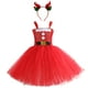 thumbnail image 2 of Vestido de tutú navideño para niña, vestido de desfile para niña, vestido de fiesta de Navidad, disfraz de cosplay, conjunto de diadema, 2 of 6