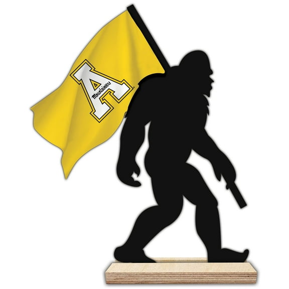 Appalachian State Mountaineers 18'' Team Logo Bigfoot Silhouette Desktop Art