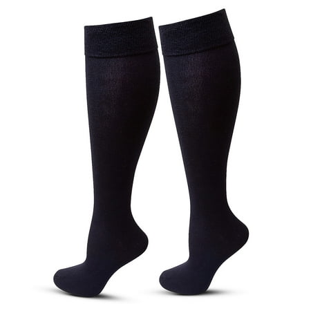 

LECHERY Women s Organic Cotton Blend Knee-Highs (1 Pair) - L/Xl Navy Blue