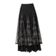 thumbnail image 4 of Falda de baile de salón para mujer, falda larga de moda para competición y espectáculos Talla XL Negro, 4 of 9