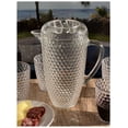 thumbnail image 2 of Kitchen Utensil Set 2.5 Quarts Water Pitcher with Lid, Diamond Cut Unbreakable Plastic Pitcher, Drink Pitcher, Juice Pitcher with Spout BPA Free,Kitchen Sink Caddy, 2 of 5