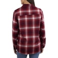 thumbnail image 3 of Jachs Girlfriend Women's Super Soft Feel Flannel Shirt (Red, XX-Large), 3 of 6