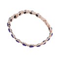 thumbnail image 2 of Bracelet magnétique en acier titane pour femme, accessoire de thérapie magnétique tendance et raffiné, idéal pour mincir, bleu, 2 of 4