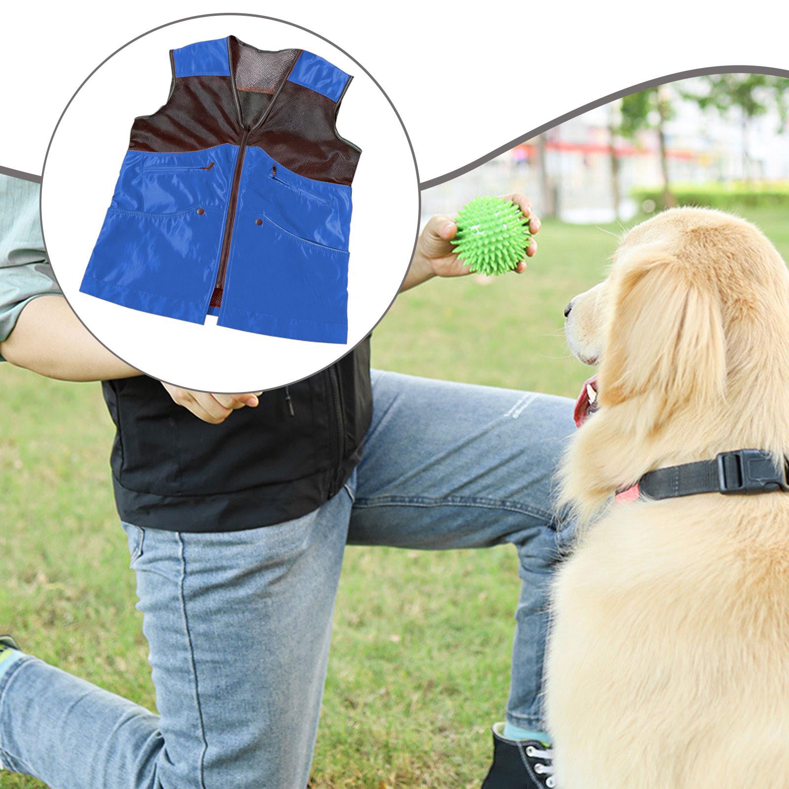 Bvdfgk Dog Training Vest Multifunctional Handler Clothing for Outdoor Sport Agility M