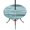 Aqua, Turquoise, Grey, variant on Round Outdoor Tablecloth with Umbrella Hole and Zipper, Blue Grey Ombre Tablecloth with Elastic Waterproof, Vintage Shabby Gray Abstract Art Patio Table Covers for 45" - 54" Picnic Pool Tables
