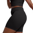 thumbnail image 3 of Hanes Women's Stretch Jersey Bike Short, Black, Large, 3 of 5