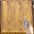 thumbnail image 3 of Rideau LED 300 Couleurs Guirlande Lumineuse USB Scintillante pour Fête avec Télécommande, 3 of 7