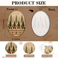 thumbnail image 3 of Canvas Wall Art Vintage Christmas Xmas Reindeer Winter Holiday Deer Trees Antlers Oval Framed Canvas Prints Vintage Wall Hanging Decor for Home Decorations 8.6"x11.4", 3 of 7