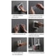thumbnail image 4 of Yuarrent Exprimidor de de de doble ranura, automático, sin perforación, montado en la pared, dispensador a prueba de humedad, soporte para Juegos de accesorios de baño, 4 of 6