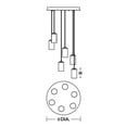 thumbnail image 3 of AFX Leo 6 Light Round Pendant Black N/A N/A, 3 of 3