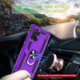 thumbnail image 6 of Compatible for Samsung Galaxy A51 5G Case (Not Fit Galaxy A51) with HD Screen Protector, Military-Grade Shockproof Protective with Magnetic Kickstand Ring Phone Case for Samsung A51 5G, Purple, 6 of 15