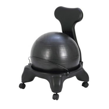 Exercise Ball Chair - For Home and Office Includes Free Pump and Wheels ...