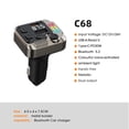 thumbnail image 4 of C68 Car MP3 Player, PD30W Fast Car Charger, Bluetooth 5..3 FM Transmitter, Handsfree Call, Metal Build, 4 of 10