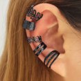 thumbnail image 1 of Gorgeous 5-Piece Gold Leaf Cutout Ear Clips - Perfect Fit for One Ear!, 1 of 5