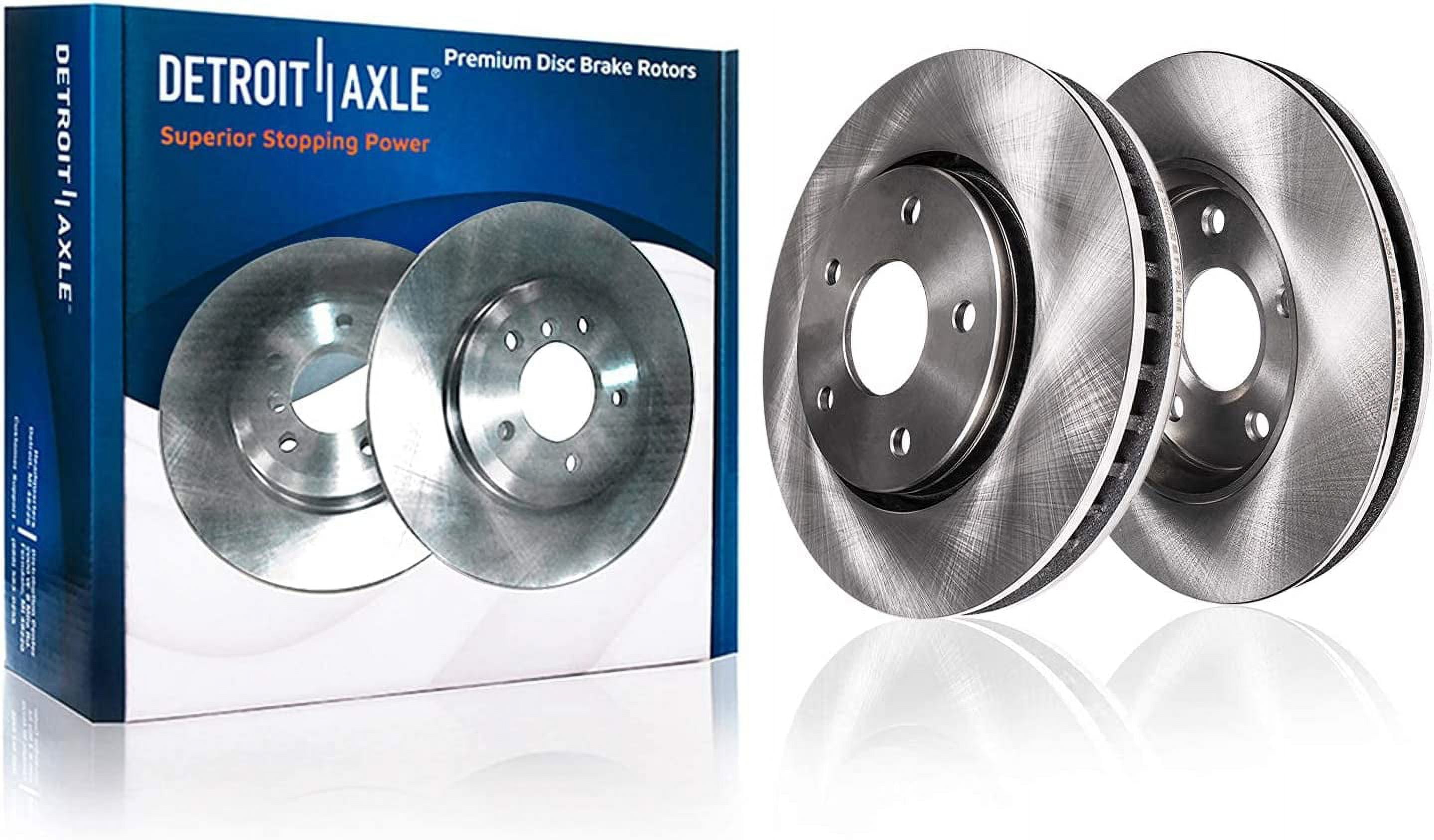 Detroit Axle - Front and Rear Disc Brake Rotors Replacement for 2004 2005 2006 2007 2008 2009-2017 Nissan Quest - 4pc Set