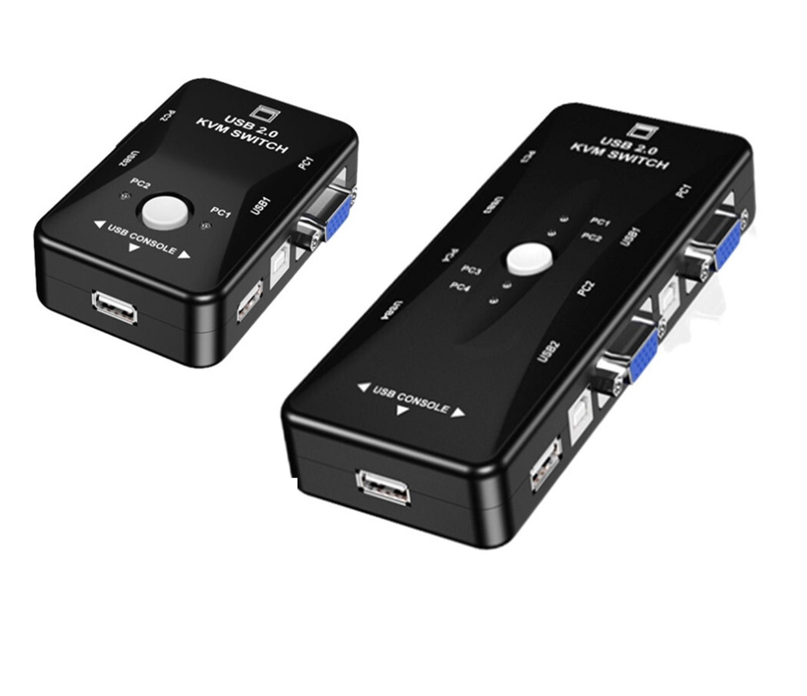 USB KVM Switch Switcher 4 Port VGA SVGA Switch Splitter 1920*1440 VGA Video Switch For USB Device Keyboard Mouse Monitor Adapter ,Effortless Switching