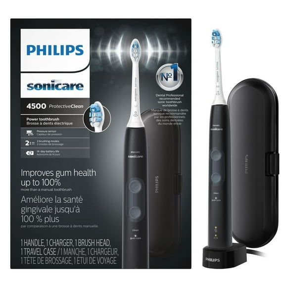 Philips Sonicare ProtectiveClean 4500 Brosse à Dents Électrique Soins des Gencives, HX6827/11, Blanche