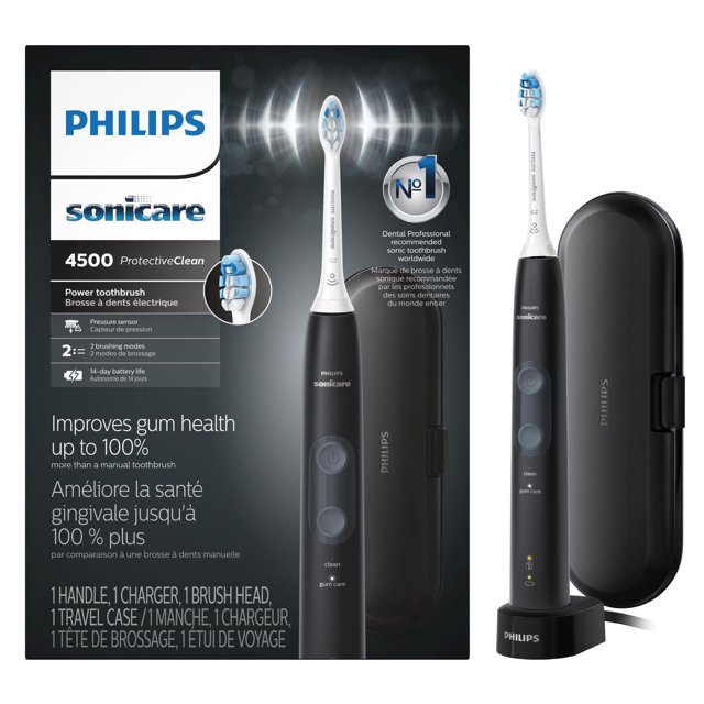 Philips Sonicare ProtectiveClean 4500 Gum Health Rechargeable Electric Toothbrush, HX6827, White