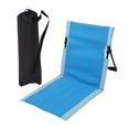 thumbnail image 4 of Tumbona de playa para exteriores, asiento de suelo, ligera, plegable, cojín para playa Azul profundo, 4 of 9