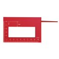 thumbnail image 1 of Woodworking T Type Gauge Multifunctional Square Aluminum Alloy 45° 90° Scale Ruler (Red ), 1 of 6