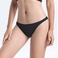 thumbnail image 5 of RANJIE Lingerie for Women Breathable Cotton Wrap Hip Comfortable Girly Bikini Thin Belt Triangle Briefs Underwear Soft Women's Panties,Black, 5 of 5