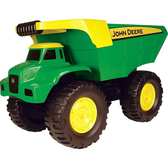TOMY John Deere Durable Construction Vehicles Toy for Kids, Big Scoop Dump Truck, 21 Inch