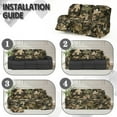 thumbnail image 6 of Xoenoiee Hunting Camo Forest Print Recliner Covers for 3 Seater Reclining Stretch Sofa Slipcover Soft Washable Furniture Protector for Dogs and Pets, 6 of 7