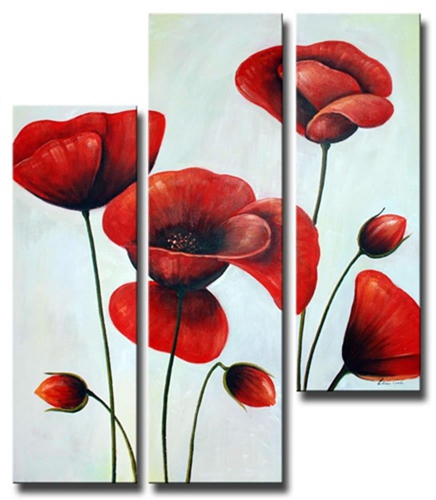 11x14 inch RED POPPIES Ceramic Wall Art Plaque Art Ceramic Tile Picture 11x14 inch RED POPPIES Ceramic Wall Art Plaque Art Ceramic Tile Picture