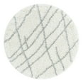 thumbnail image 3 of Unique Loom Soft Touch Shag Collection Area Rug - Dora (8' Round Ivory/Gray), 3 of 7