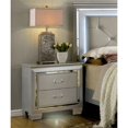 thumbnail image 2 of Bowery Hill 2 Drawer Nightstand in Silver, 2 of 3