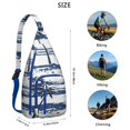 thumbnail image 4 of Minimalist Palm Tree Sling Backpack - Clean Line Tropical Design Crossbody Bag, Fashionable for Daily Commute, 4 of 4