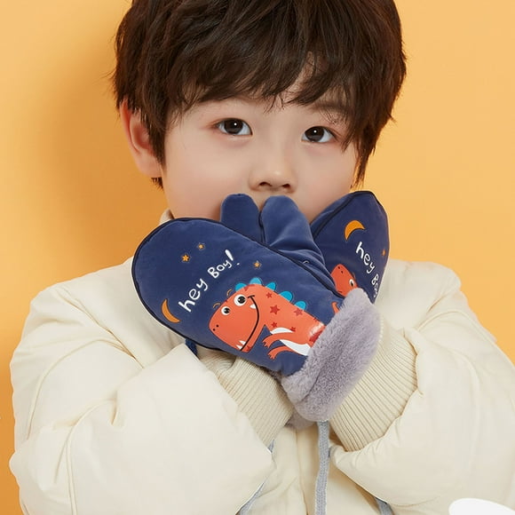 LSLJS Toddler Kids Baby Boys Girls Warm Full Finger Thick Gloves Mittens, Kids Gloves