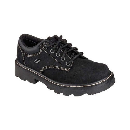 skechers black oxford shoes