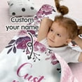 thumbnail image 2 of Personalized Toddler Nap Mat for Preschool, Custom Name Kids Nap Mat with Pillow Cover and Nap Blanket, Daycare Nap Mats for Kindergarten, Floral Elephant Design Rolled Slumber Bags Easy to Carry, 2 of 8