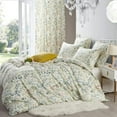 thumbnail image 2 of Boho Floral Duvet Cover Green Botanical Bedding Set with Colorful Flower Print Pattern Soft Microfiber Comforter Cover, 2 of 5