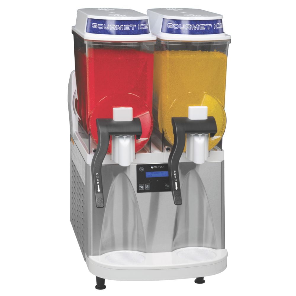 BUNN Ultra2 HP, Frozen Beverage System, 2 Hoppers, White/Stainless