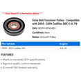 thumbnail image 2 of Drive Belt Tensioner Pulley - Compatible with 2004 - 2009 Cadillac SRX 4.6L V8 2005 2006 2007 2008, 2 of 2