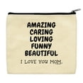thumbnail image 3 of ThisWear First Time Mom Gift Amazing Caring Loving Funny Beautiful I Love You Mom 2-Pack Cosmetic Accessory Bags, 3 of 4