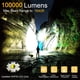 thumbnail image 3 of Ggpg Linternas de 100000 Lúmenes Altos, Recargables por Usb, Potentes E Impermeables, Super Very Bright, 3 of 10
