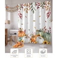 thumbnail image 6 of Fall Shower Curtain Sage Green Pumpkin Shower Curtains for Bathroom Sunflower Floral Eucalyptus Leaves Bath Curtains Sets with Hooks for Autumn Thanksgiving Seasonal Decor Extra Long 72" X 84", 6 of 6