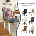 thumbnail image 5 of TSOVTHRID Cardinal Holly Snow Print Quilted Dining Chair Slipcovers Soft Adjustable Chair Cushion Covers with Detachable Strap Practical Stain Resistant Seat Covers, Set of 1, 5 of 7
